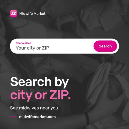A Midwife Market social post, produced by bahlr