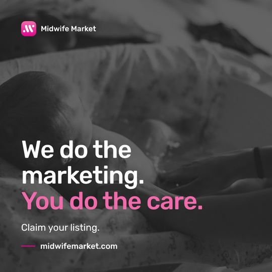 A Midwife Market social post, produced by bahlr