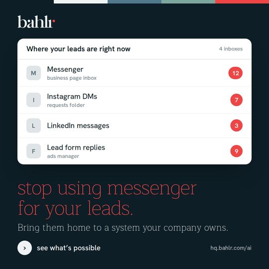 A bahlr social post, produced by bahlr