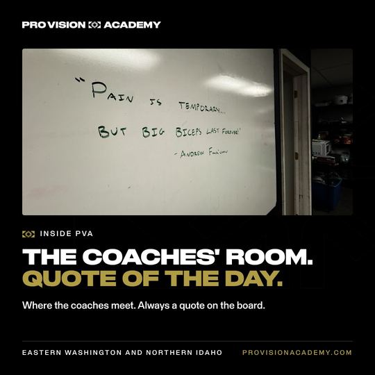 A Pro Vision Academy social post, produced by bahlr