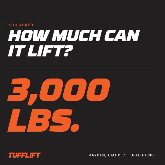 A TUFFLIFT social post, produced by bahlr