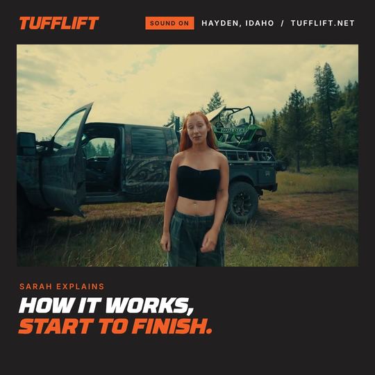 A TUFFLIFT social post, produced by bahlr
