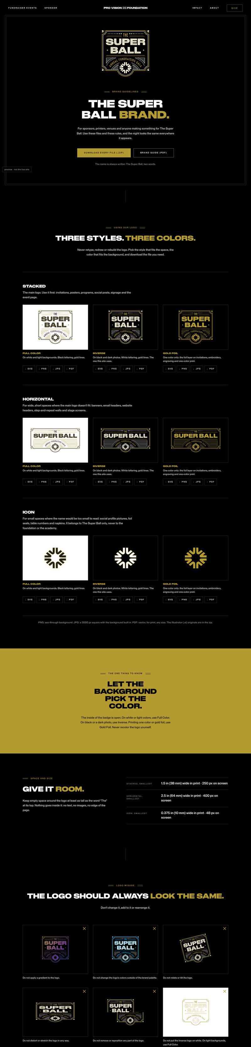 The The Super Ball brand guide