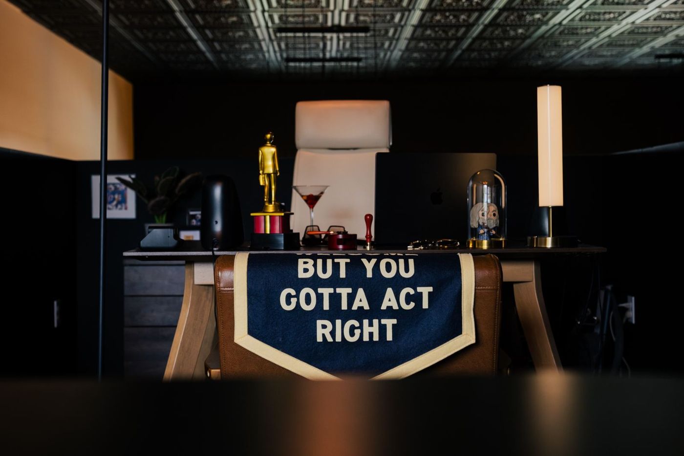 Corey’s desk at bahlr