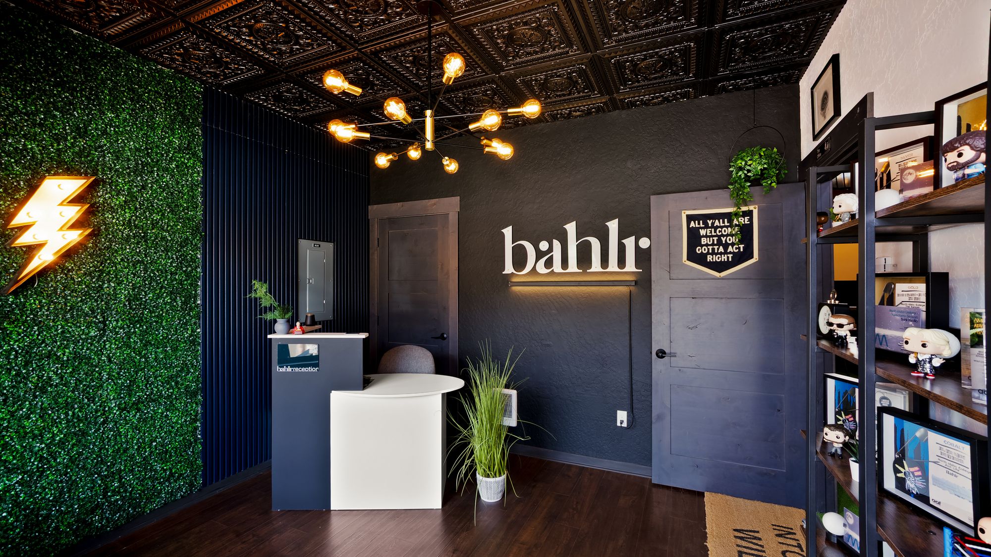 The reception at the bahlr studio in Hayden