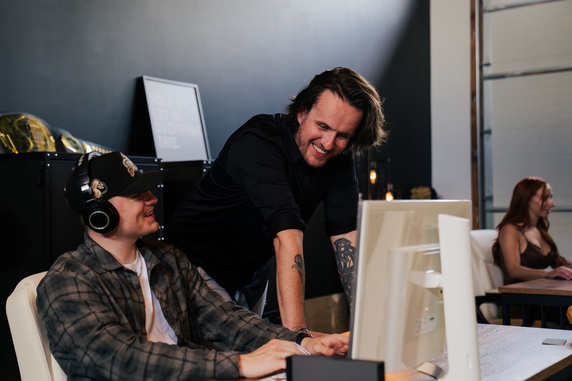 The bahlr team working together at the studio