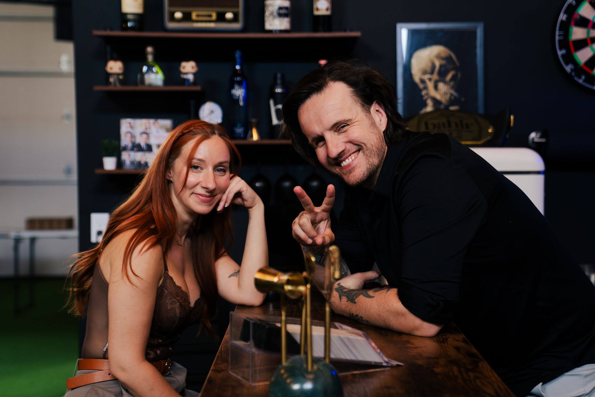 Corey and Sarah Jeppesen at the bahlr studio