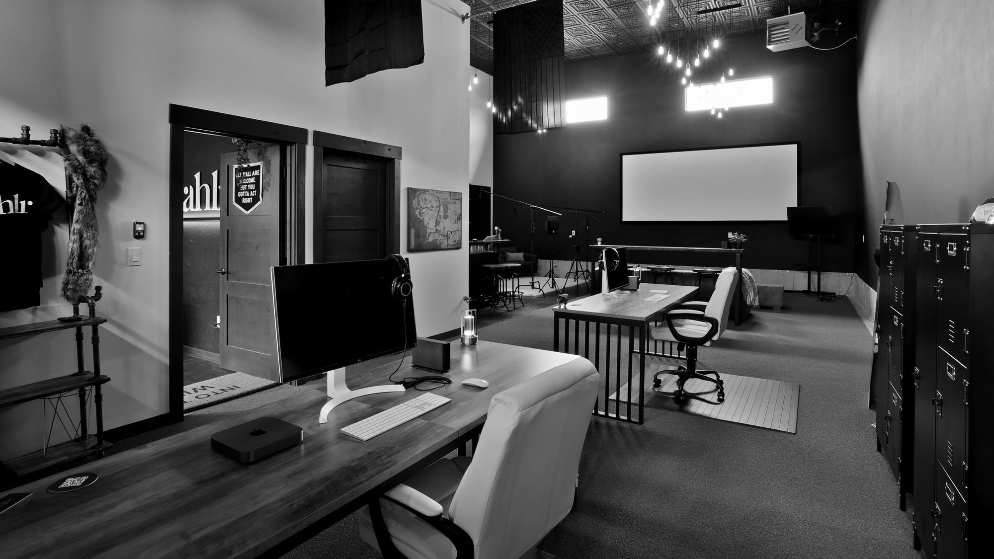 Desks in the bahlr studio in Hayden, Idaho