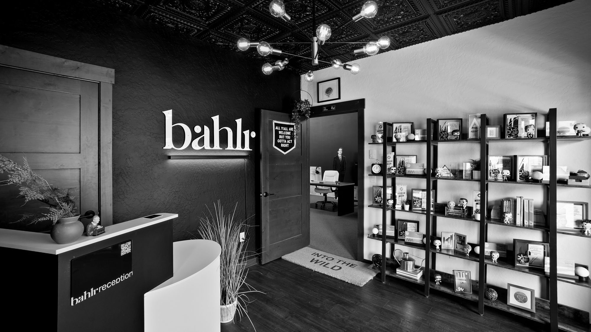 The reception at the bahlr studio in Hayden, Idaho